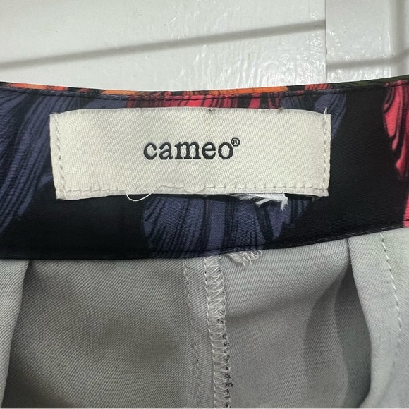 Women’s M Wide Leg Pleated Pants Dark Floral Fairy Grunge Boho Whimsigoth Office - Picture 8 of 9